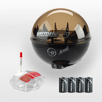 Germstar ONE Hand Sanitiser Starter Kit Black 946ml